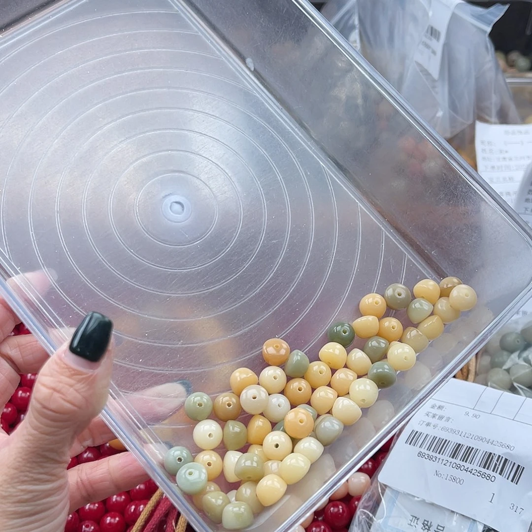 白玉菩提吊坠A/10mm/50颗