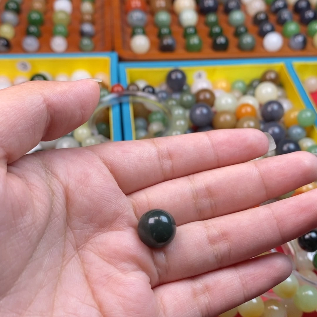 和田玉未镶嵌珠宝奇石福利青玉蓝调单珠z12