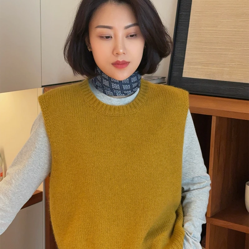 XIYE&W【小黄马甲】纯色马甲