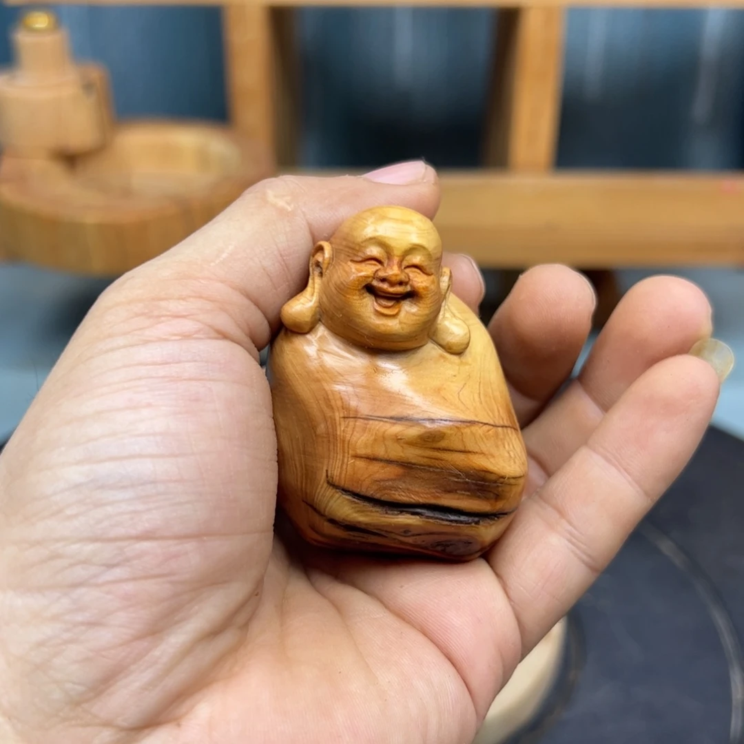 默***居木崖柏木摆件手把件