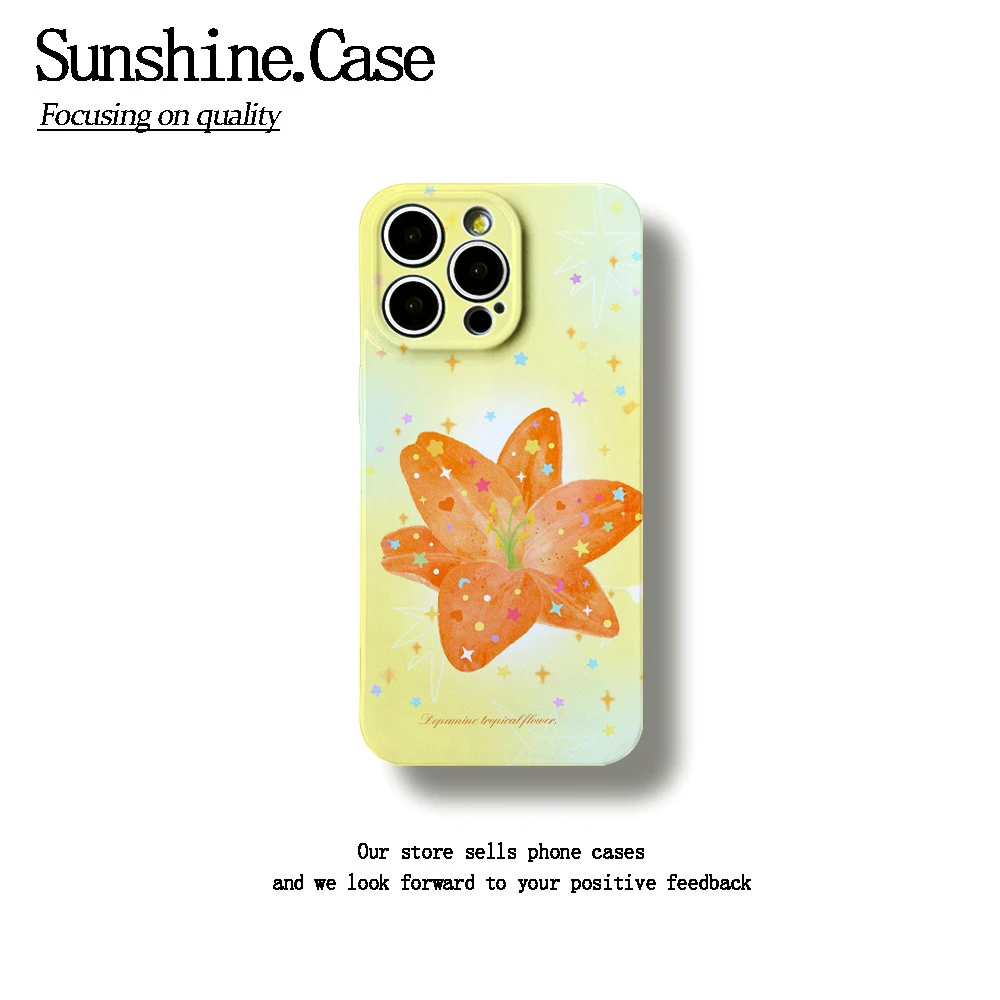 星星花朵菲林软壳适用苹果oppo华为vivo小米荣耀创意手机壳防摔