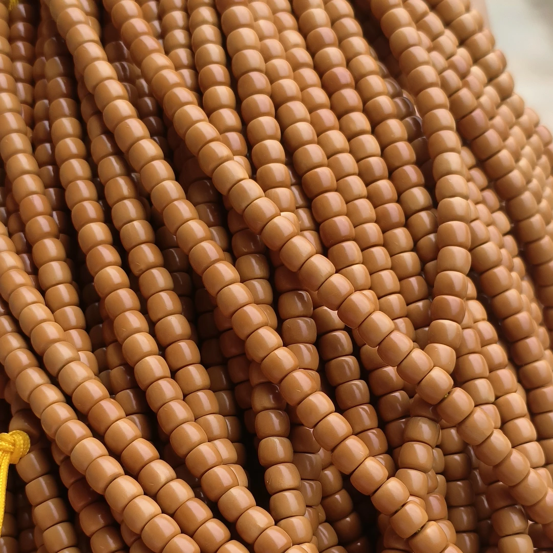 国产橄榄核实心核尖桶珠脖挂项链手串尺寸5*3.8㎜左右150颗