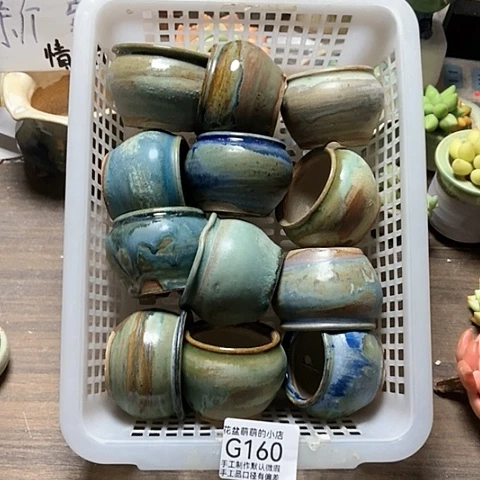 紫砂花盆160微瑕品口径4到5左右