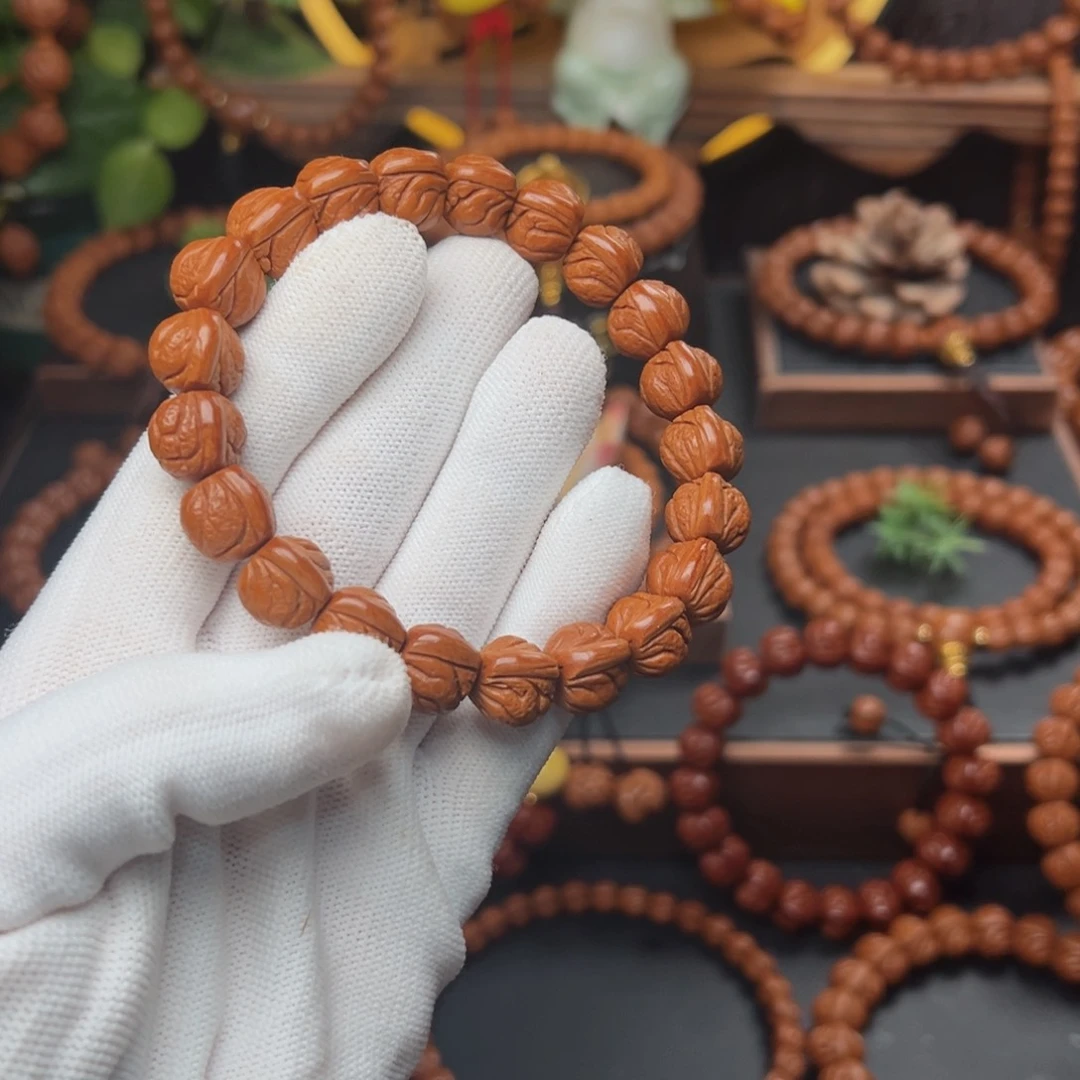 吊坠桃核1.3玉龙脊手串