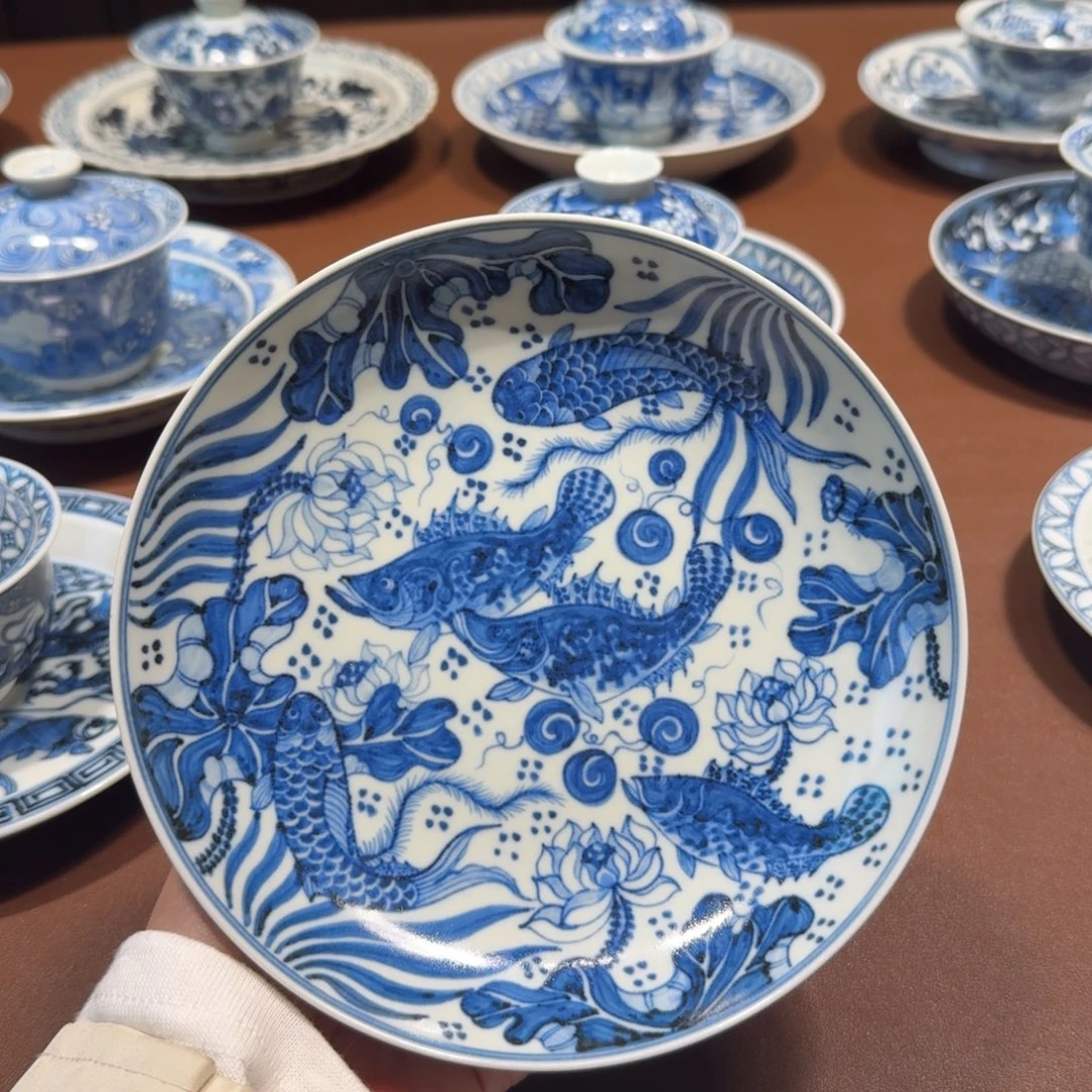 手工手绘茶具壶承