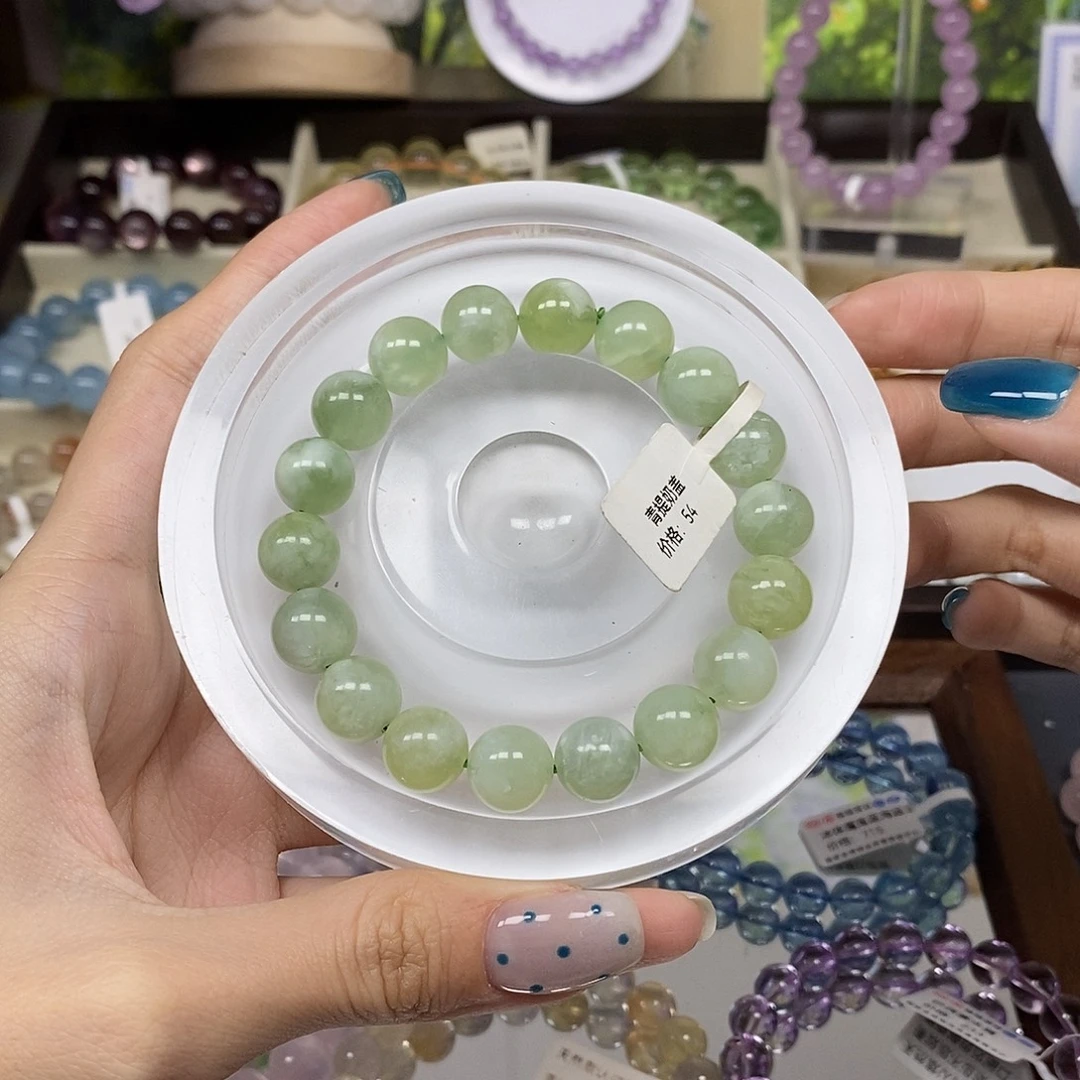 水晶手链未镶嵌岫玉卡11