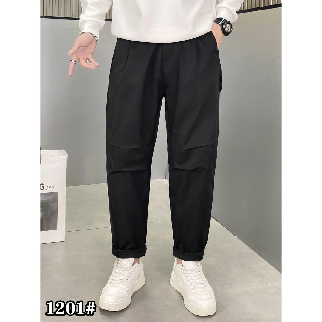 男士时尚百搭宽松潮流秋季简约休闲裤1201
