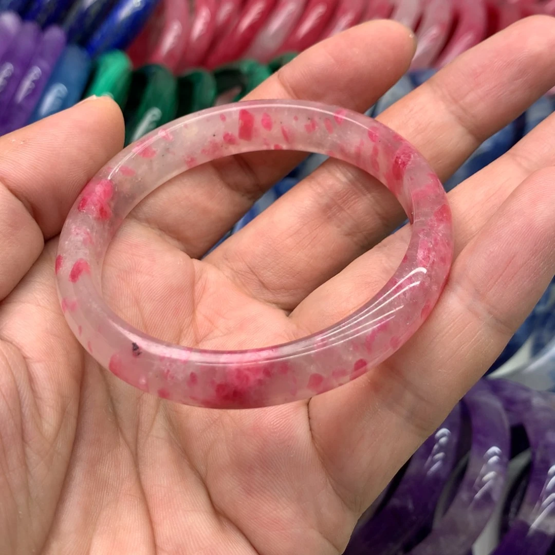 蔷薇辉石未镶嵌手镯