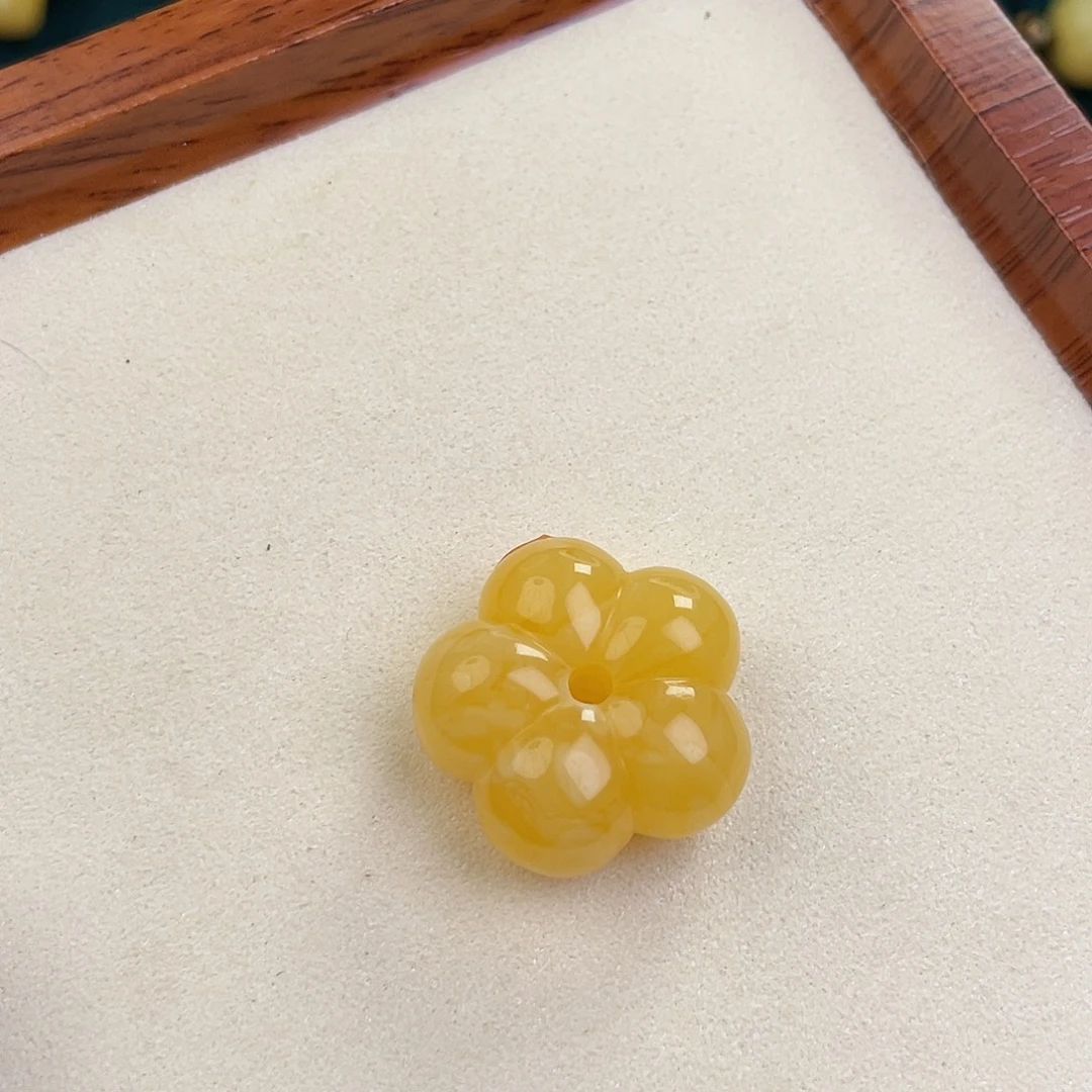 蜜蜡未镶嵌毛衣链蜜蜡