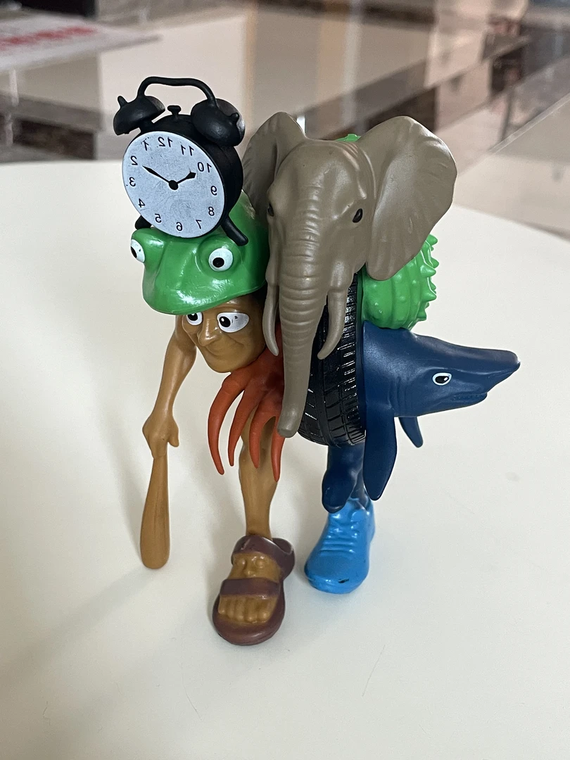 【00和猫】大号18cm多关节可动合体山海经boss手办公仔外国AI木棍