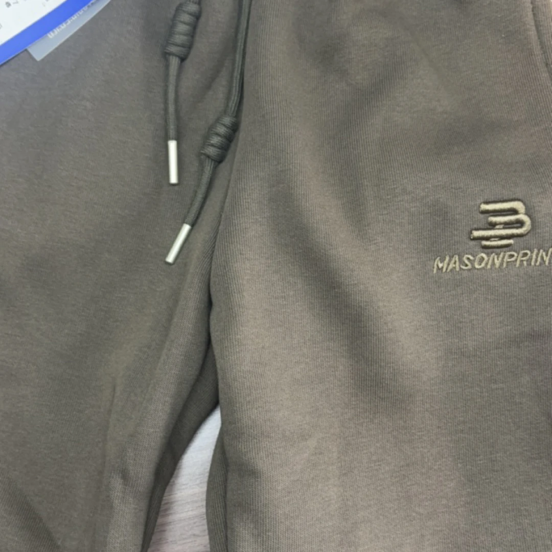 060-保暖刺绣长裤时尚男童女童休闲加绒裤