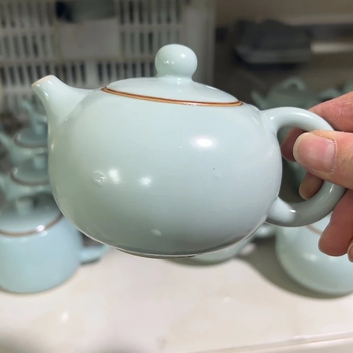 微瑕陶瓷茶壶茶杯家用