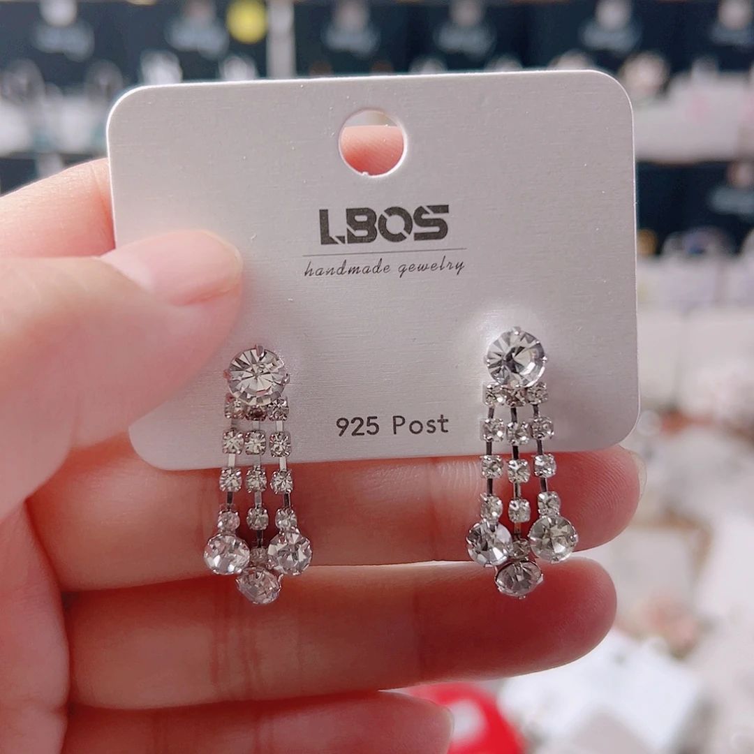 琉璃铁合金合金耳环的