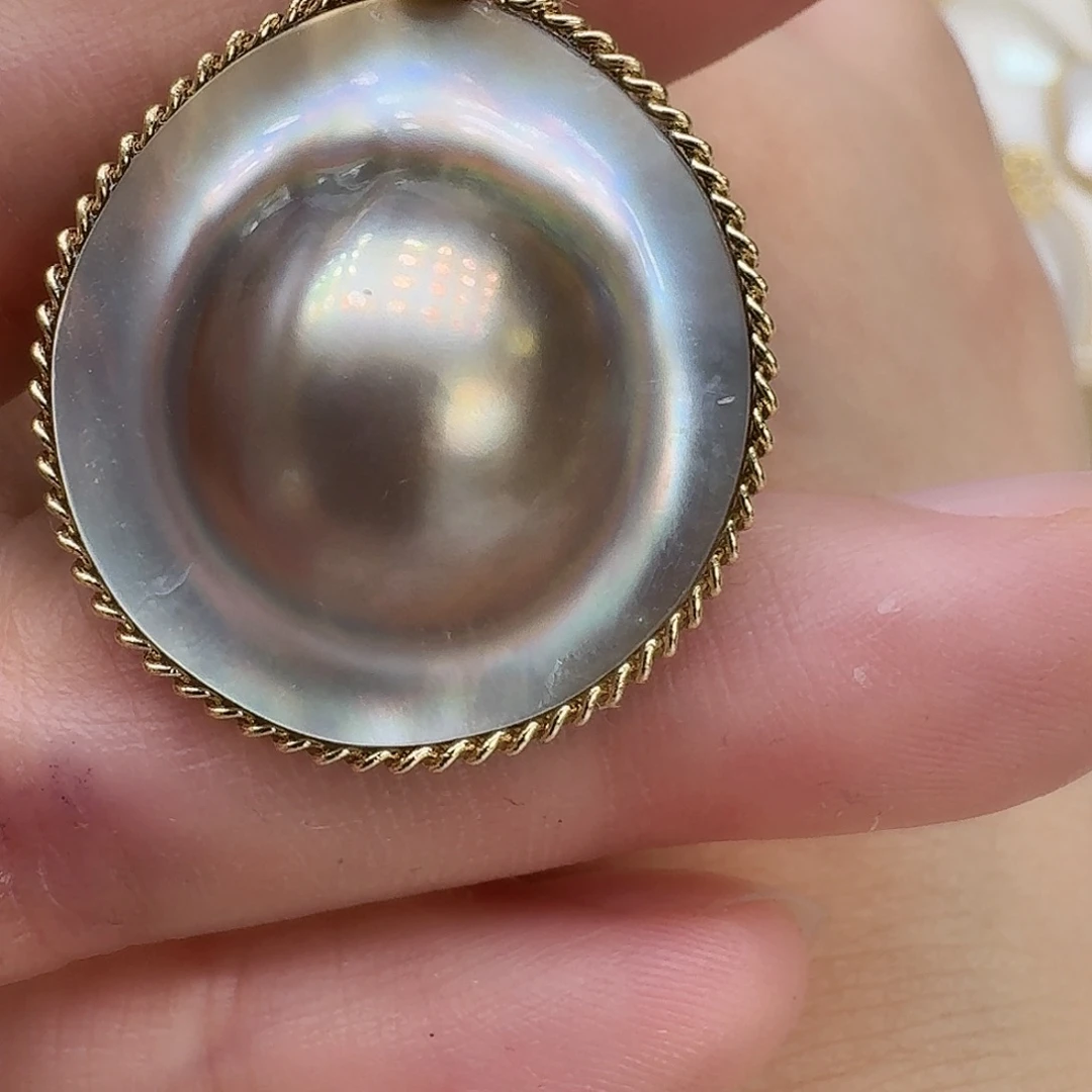 拼合珍珠（马贝珠）未镶嵌颈饰20