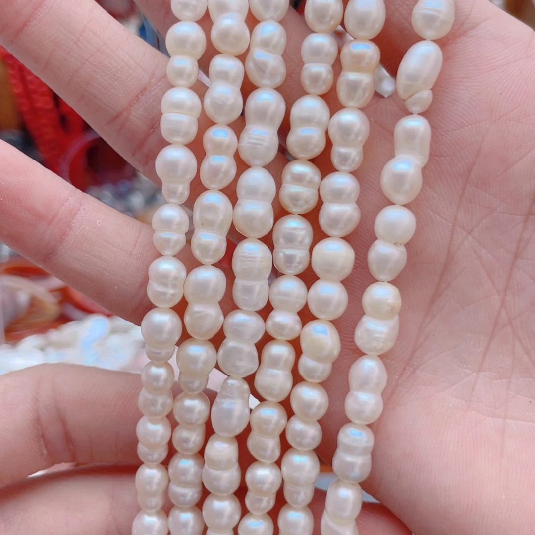 玛瑙/玉髓其他合金天然珍珠葫芦1条卡6