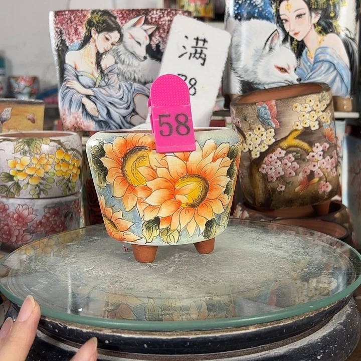 景德镇手绘花盆性价比超高