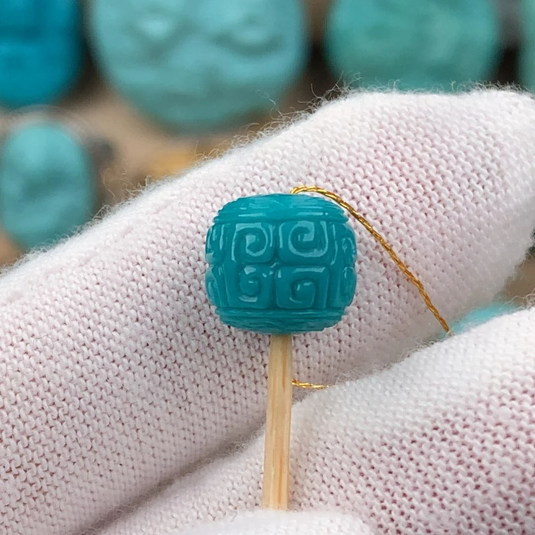 绿松石配饰未镶嵌老型卡9.5*9