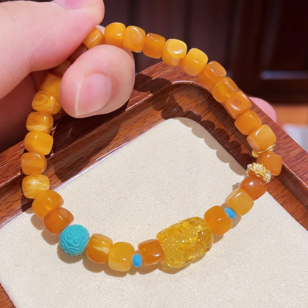 蜜蜡手链未镶嵌手串