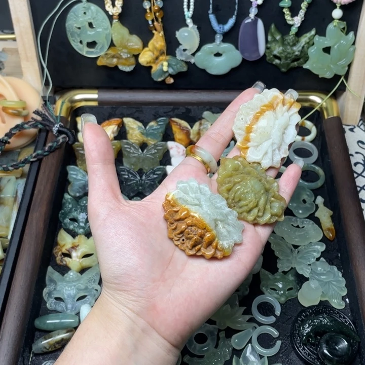 蛇纹石玉未镶嵌颈饰福利30元3个