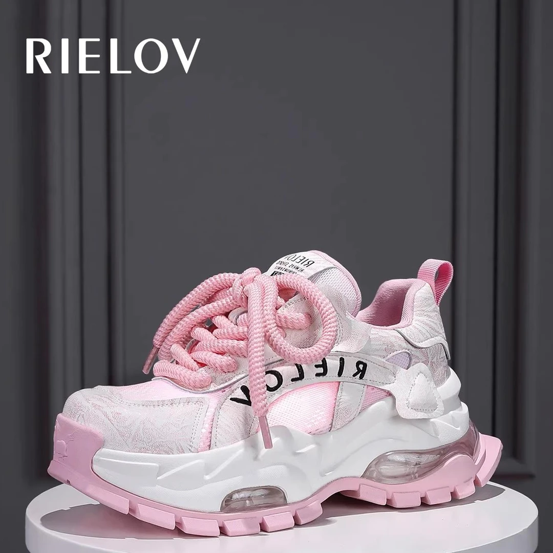 厚底老爹鞋女2025夏季薄新款增高7.5cm气垫时尚运动鞋子女