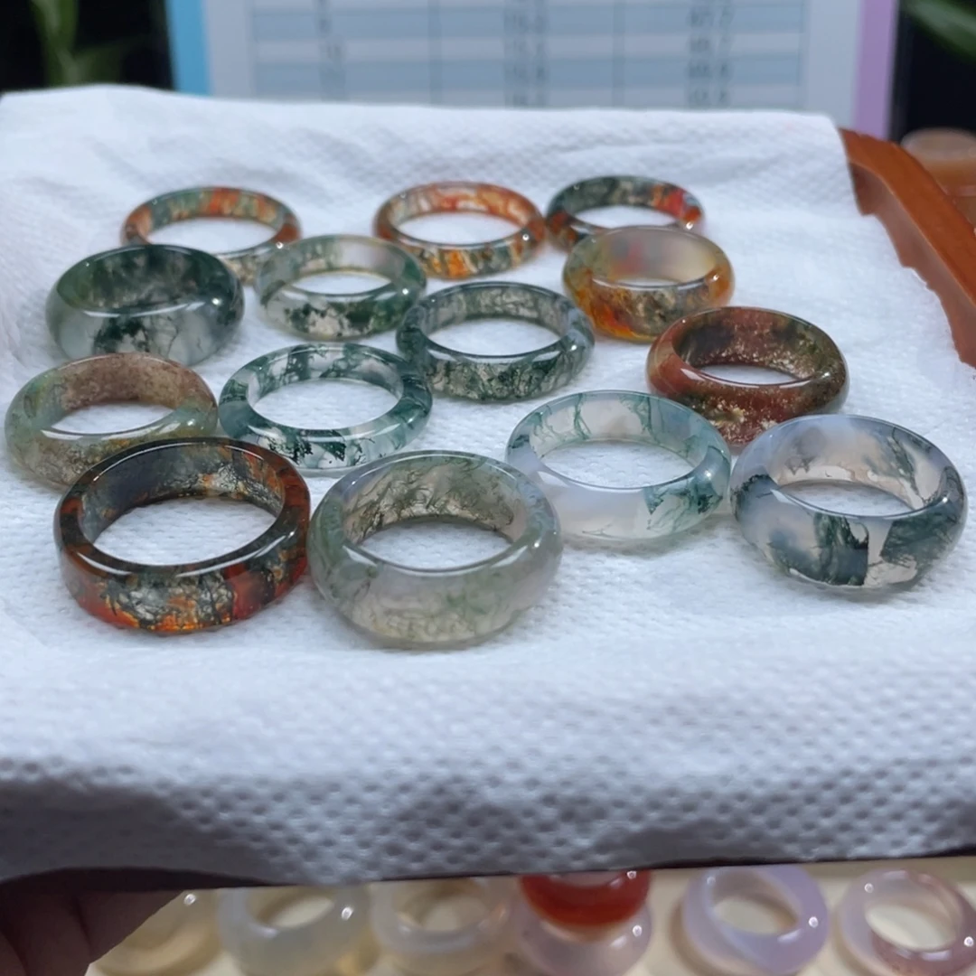 玛瑙/玉髓未镶嵌戒指Z19.1港20