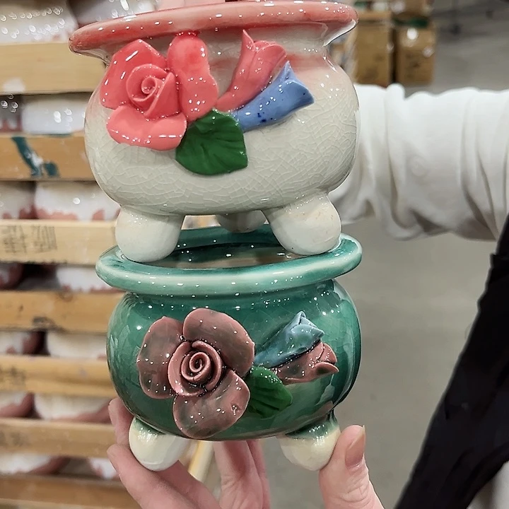 陶瓷陶瓷多肉植物花盆