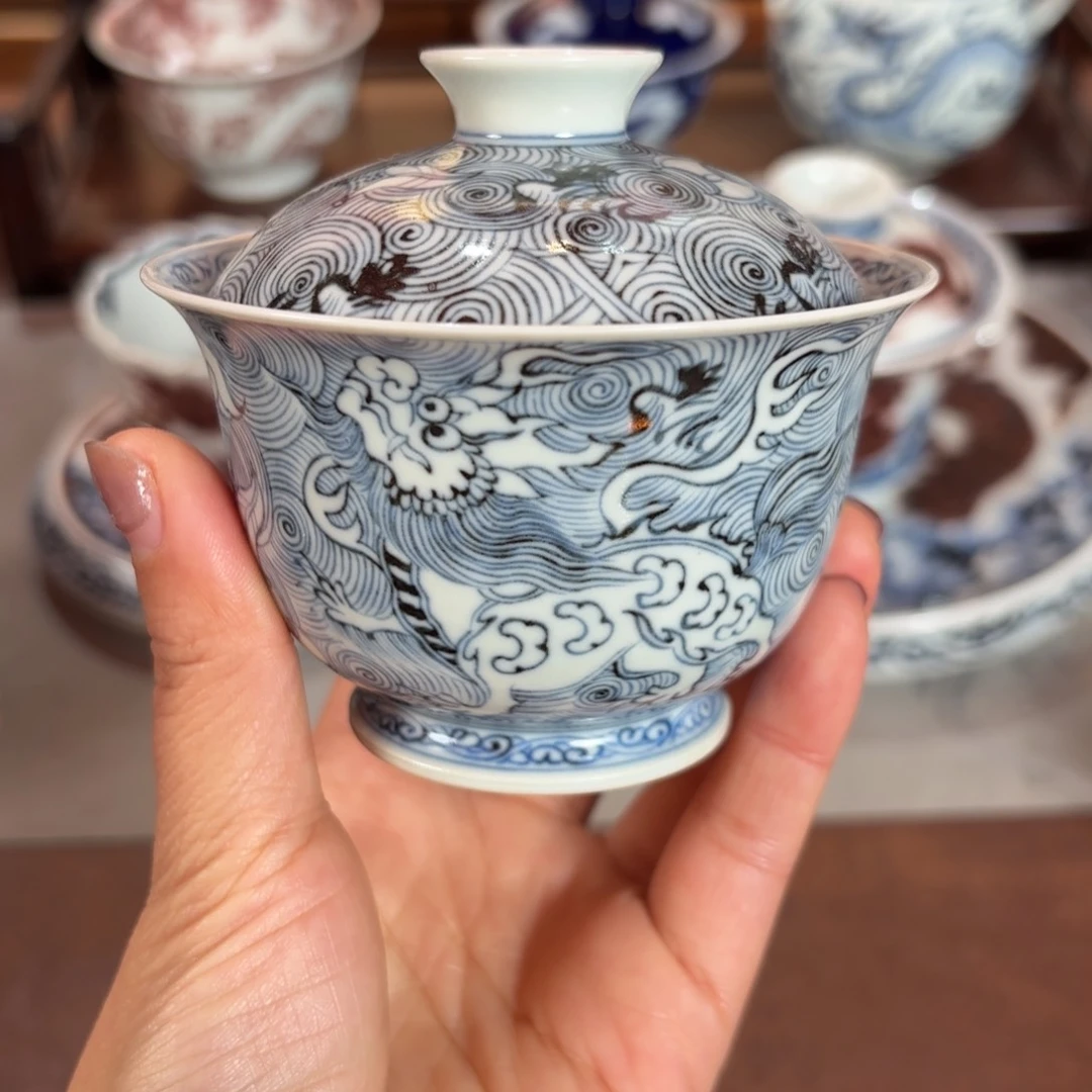 杯瑞兽盖碗博陵造物