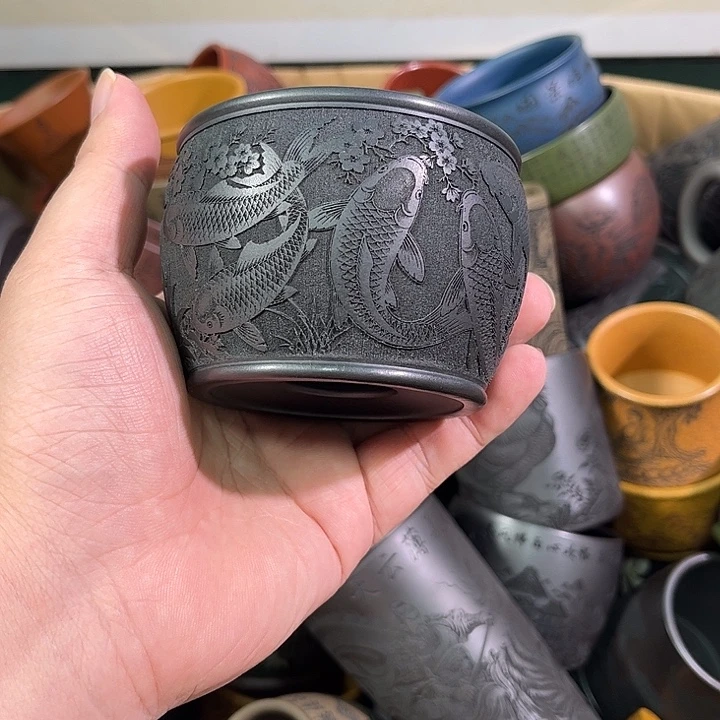 茶杯紫砂全手工紫砂主人杯