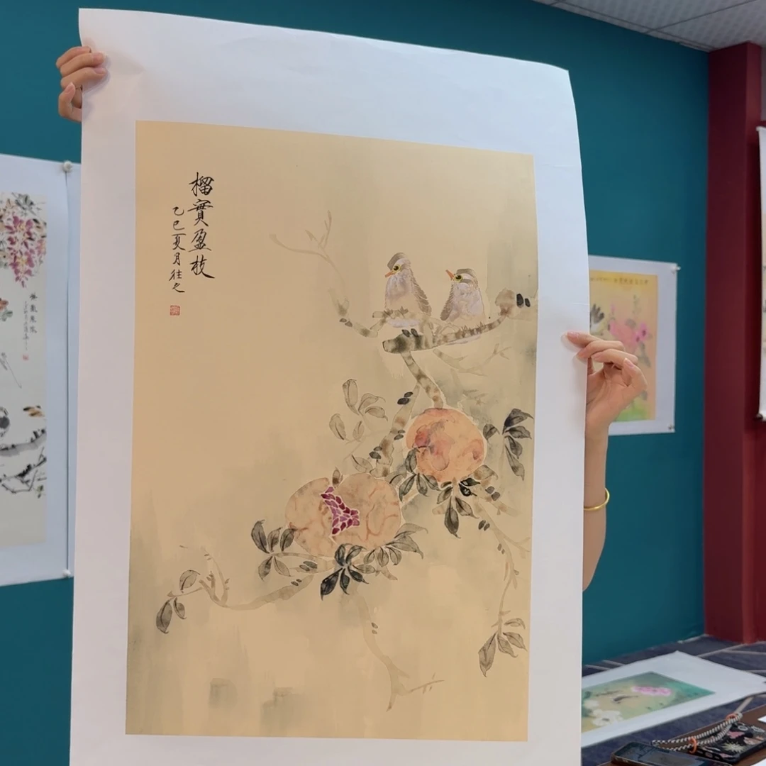 国画国画作品山水花鸟