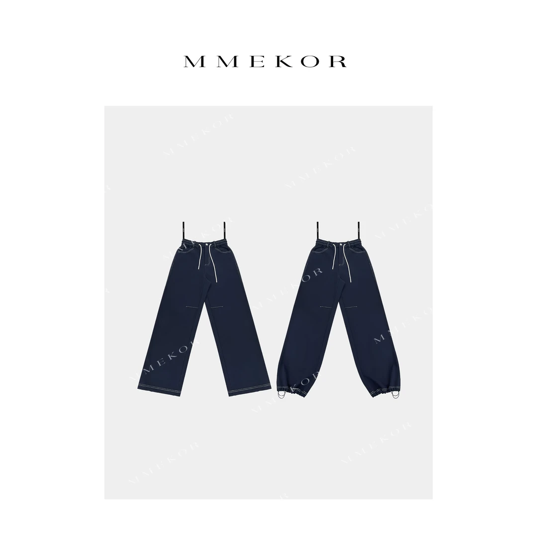 MMEKOR“舒适蓝途”休闲裤 2025新款智性通勤百搭长裤 79661