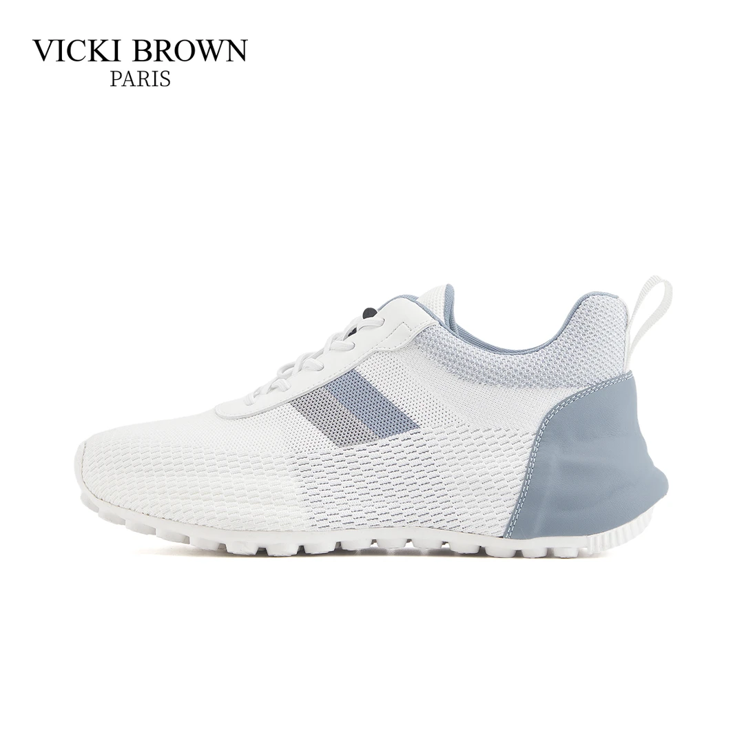 法国VICKI BROWN夏季男士透气网面百搭轻便户外休闲运动鞋跑步鞋