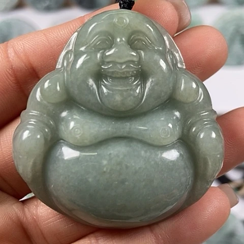 翡翠颈饰未镶嵌大佛福利