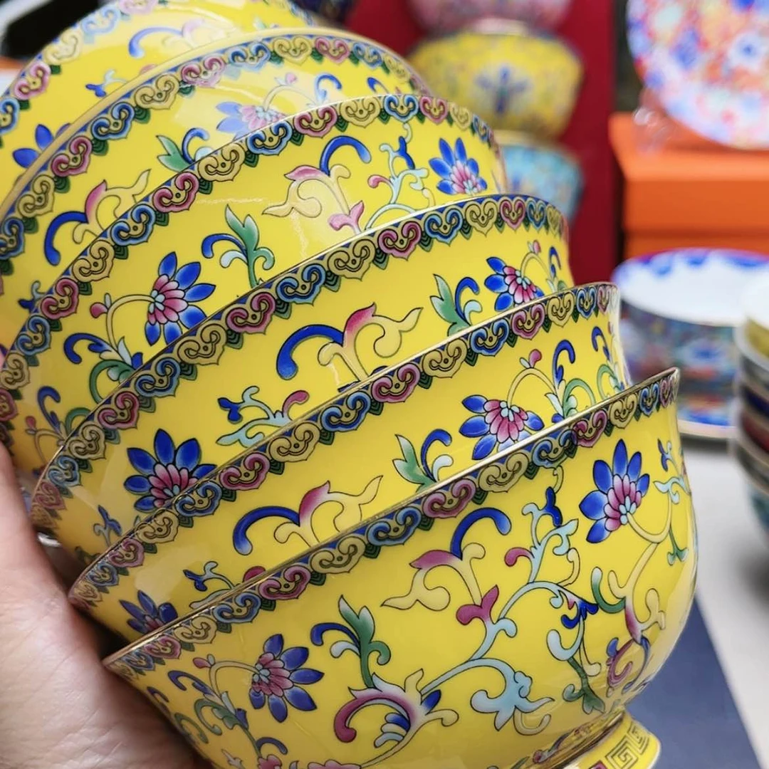 【闪购商品】珐琅4.5寸6个…………