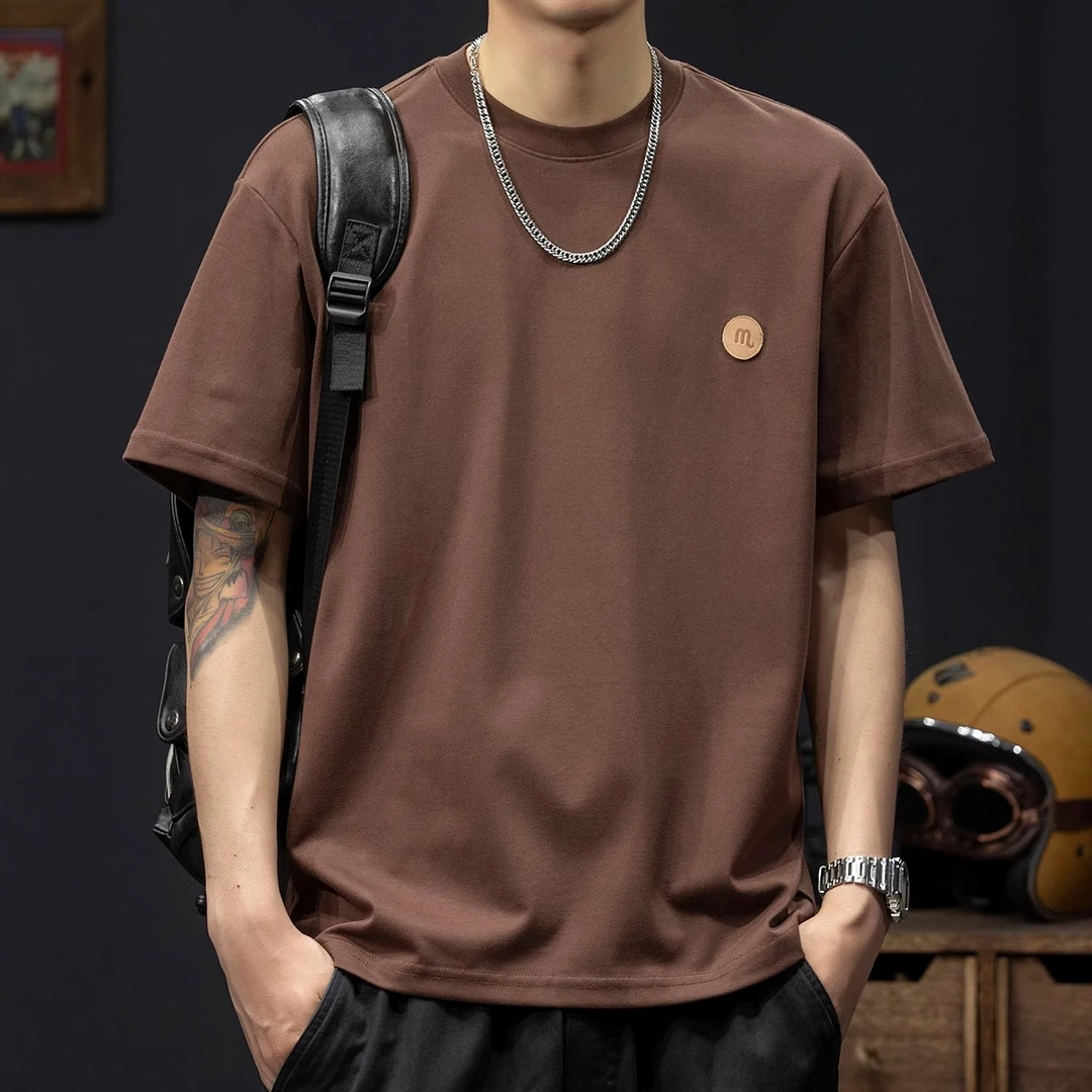 MR.MUDI/穆迪先生高端潮牌短袖t恤男士夏季新款宽松大码美式体恤