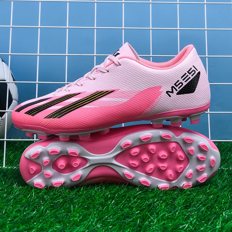 梅西足球鞋男女儿童碎钉透气短钉碎钉中小学生刺客男童比赛训练