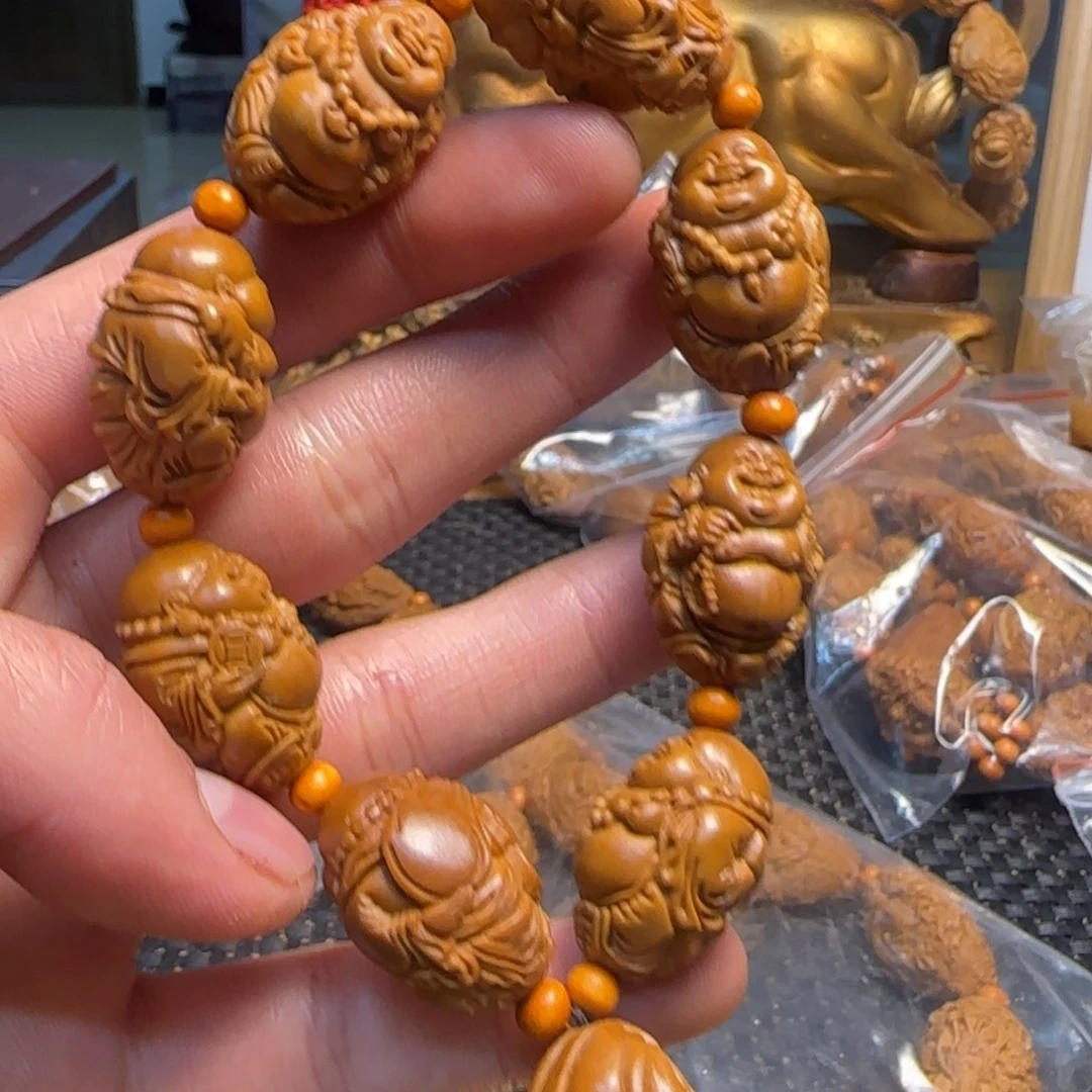 橄榄核手串/手链刘人义弥勒