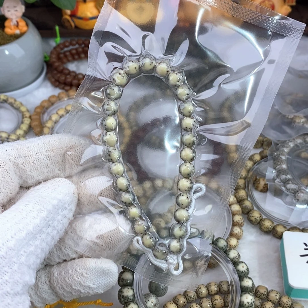星月菩提手串马***屁河豚绿背圆珠