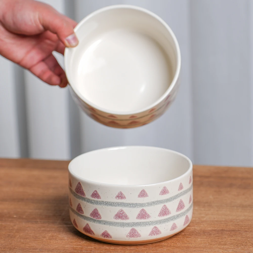 【瑕疵】陶瓷碗汤面碗复古可爱家用沙拉碗F2D