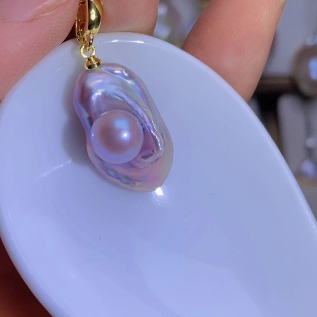 淡水珍珠淡水珍珠银S925镶嵌