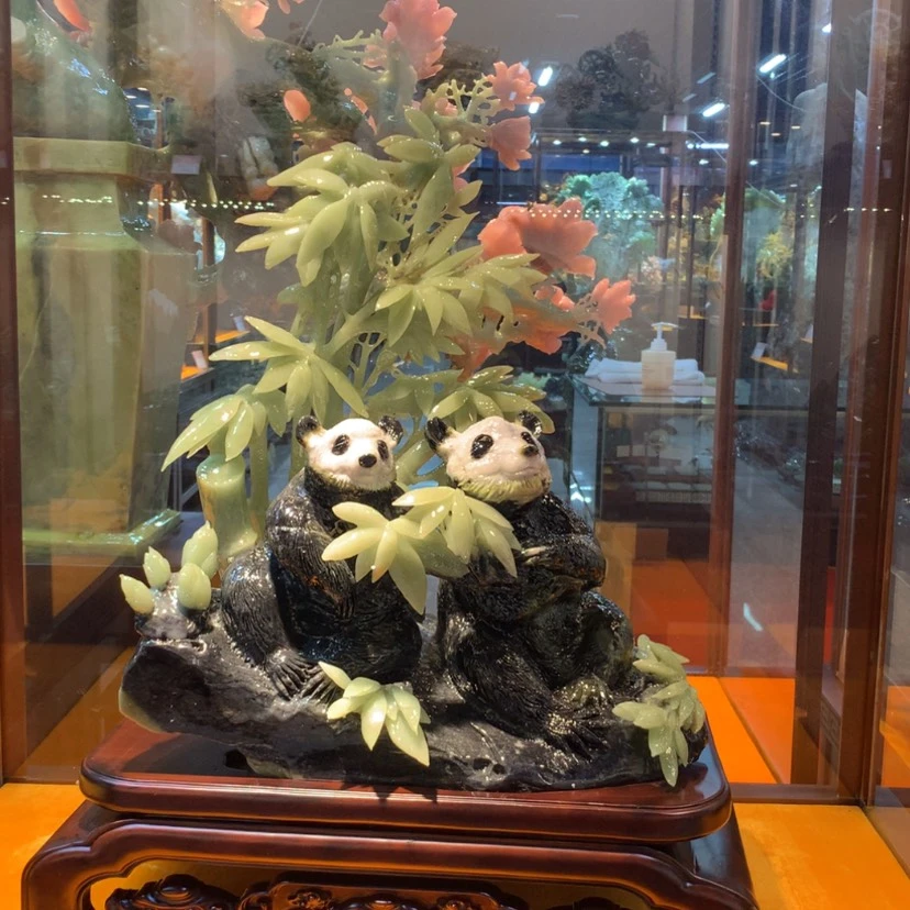 【闪购商品】未镶嵌蛇纹石玉摆件覆膜