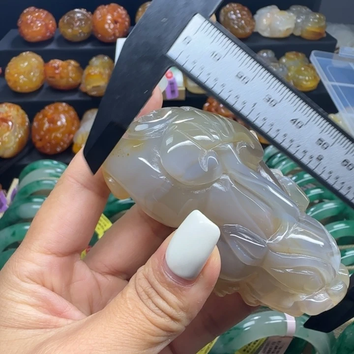 玛瑙/玉髓合金手把件