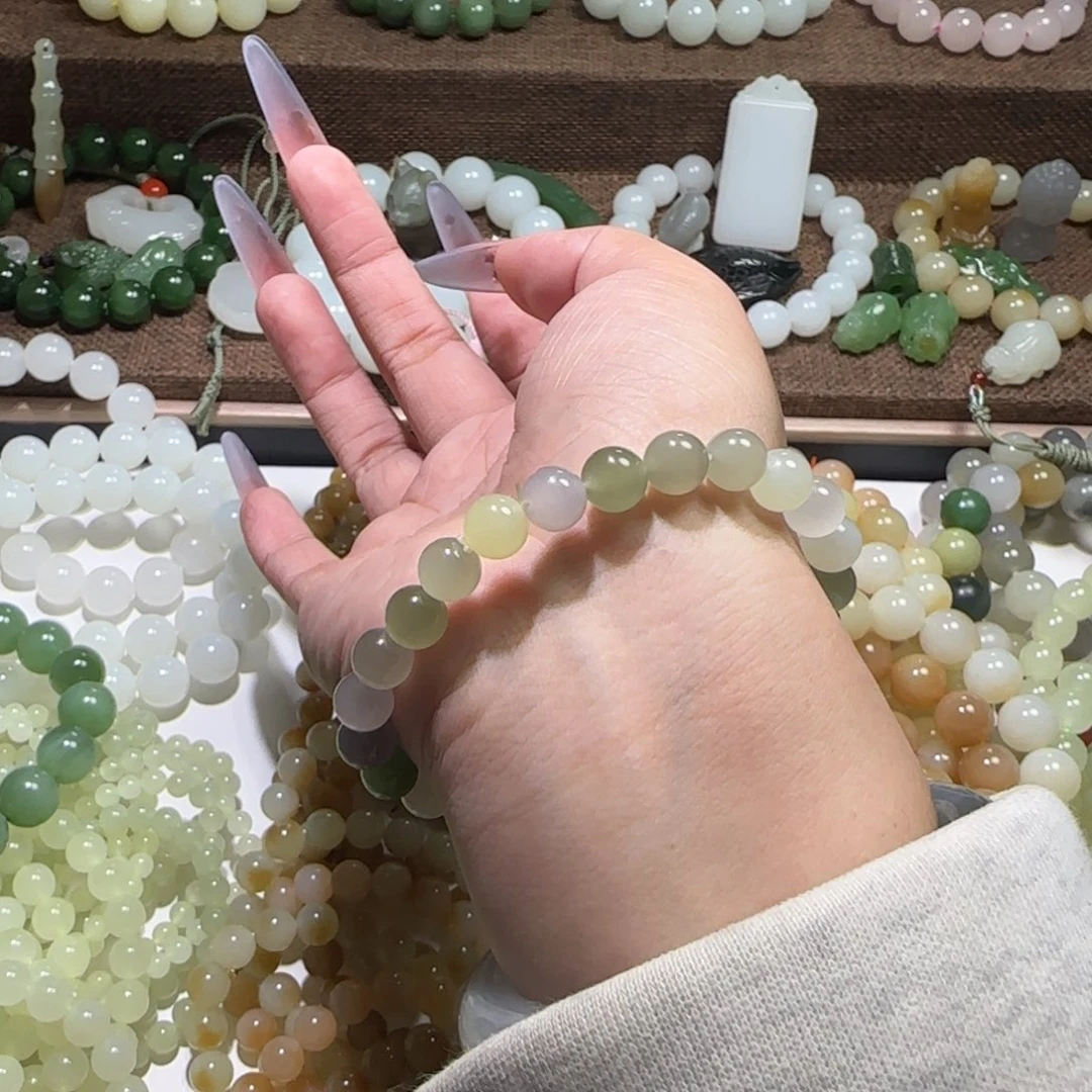 和田玉未镶嵌手链