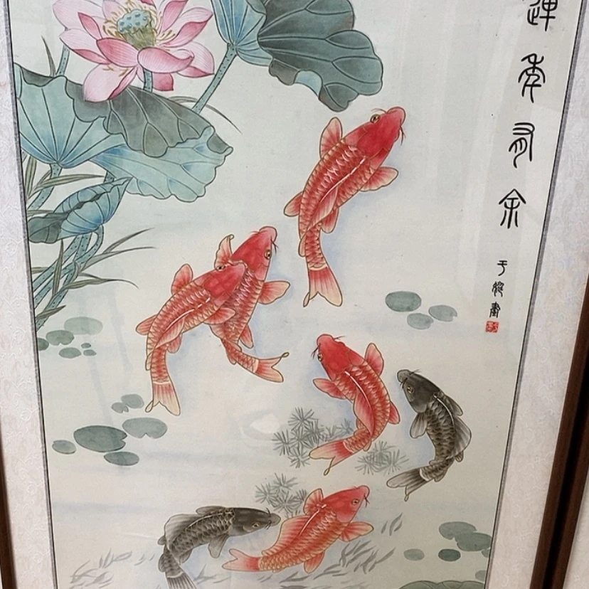 【闪购商品】国画手绘国画工笔带框122.65