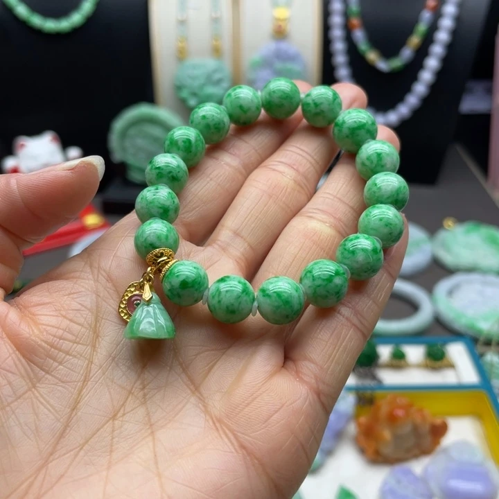 翡翠未镶嵌手链翡翠手串