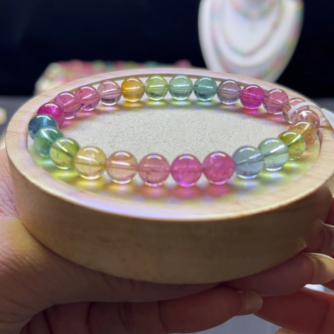 碧玺未镶嵌手链人鱼7.6mm