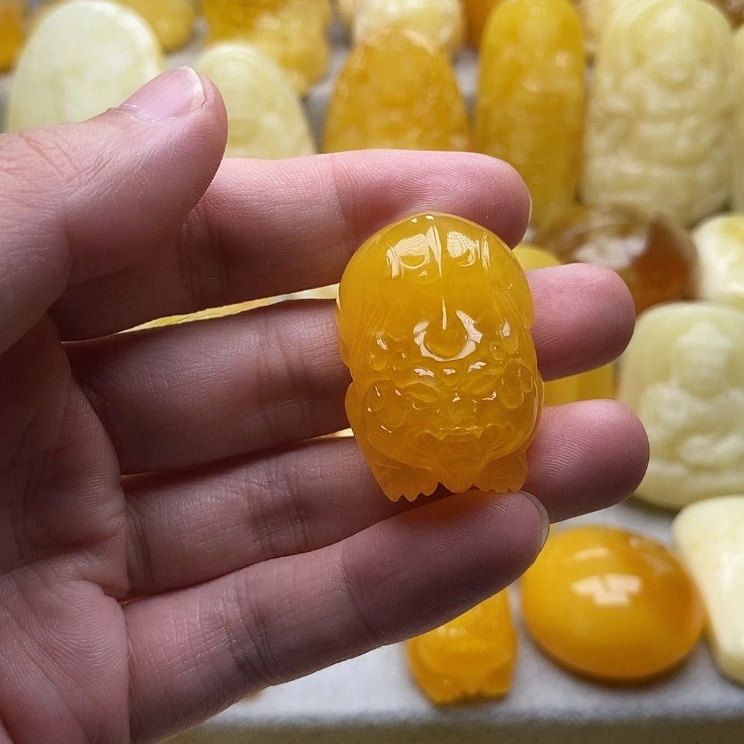 琥珀颈饰未镶嵌琥珀蜜蜡吊坠