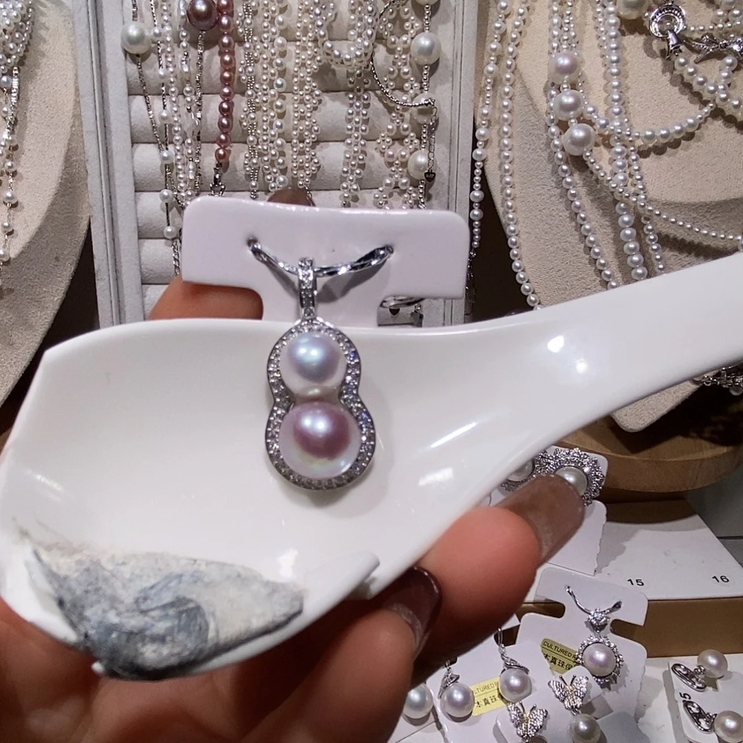 非金属纯银万能扣吊坠炫彩