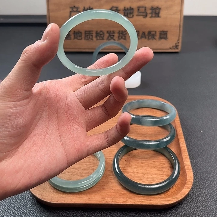 -***-翡翠未镶嵌手镯54.5