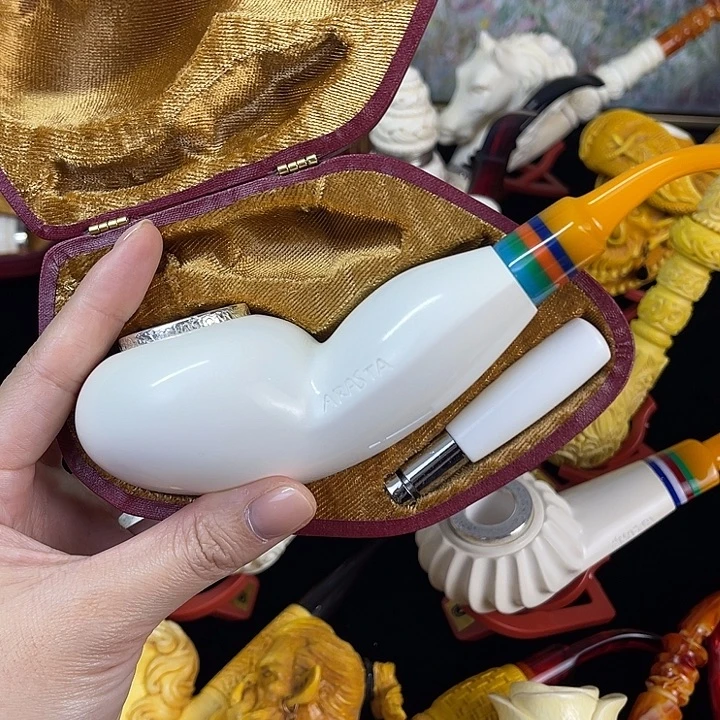 海泡石烟斗河豚平底锅斗