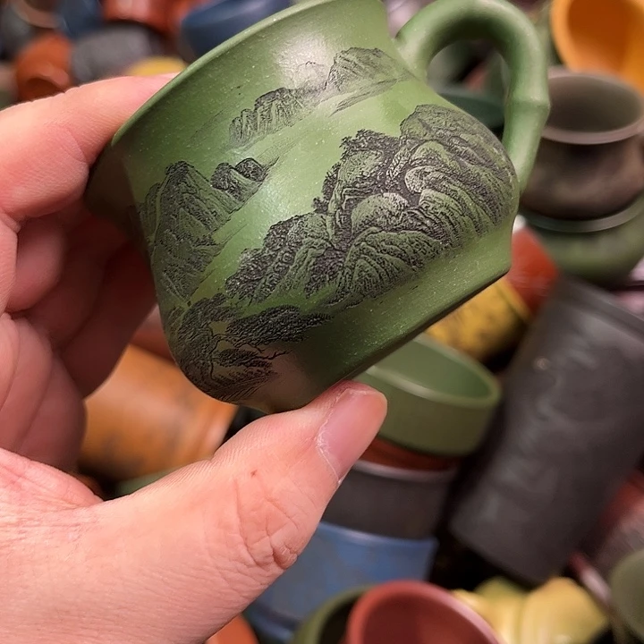 紫砂茶杯全手工紫砂主人杯